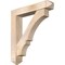 Ekena Millwork Balboa Arts and Crafts Smooth Bracket w/ Offset Brace, Douglas Fir, 7 1/2"W x 40"D x 44"H BKT0806X40X44BOA03SDF - alternate 1